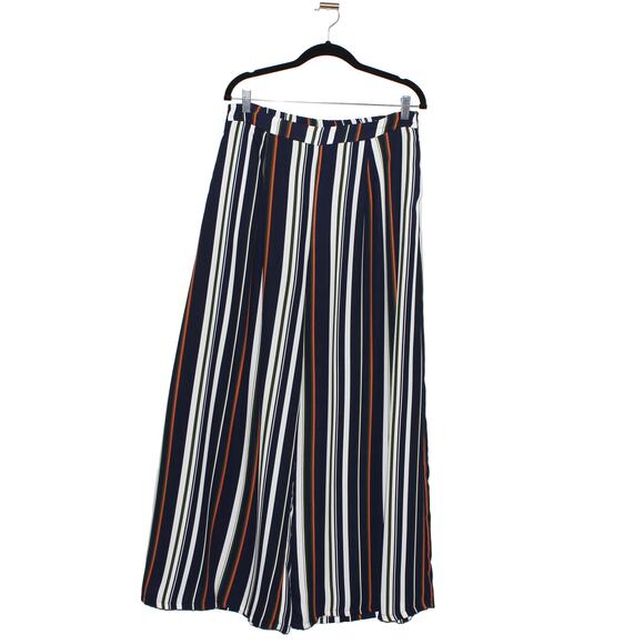 VERONA Multicolor Striped Wide Leg Pants Large - Picture 1 of 5